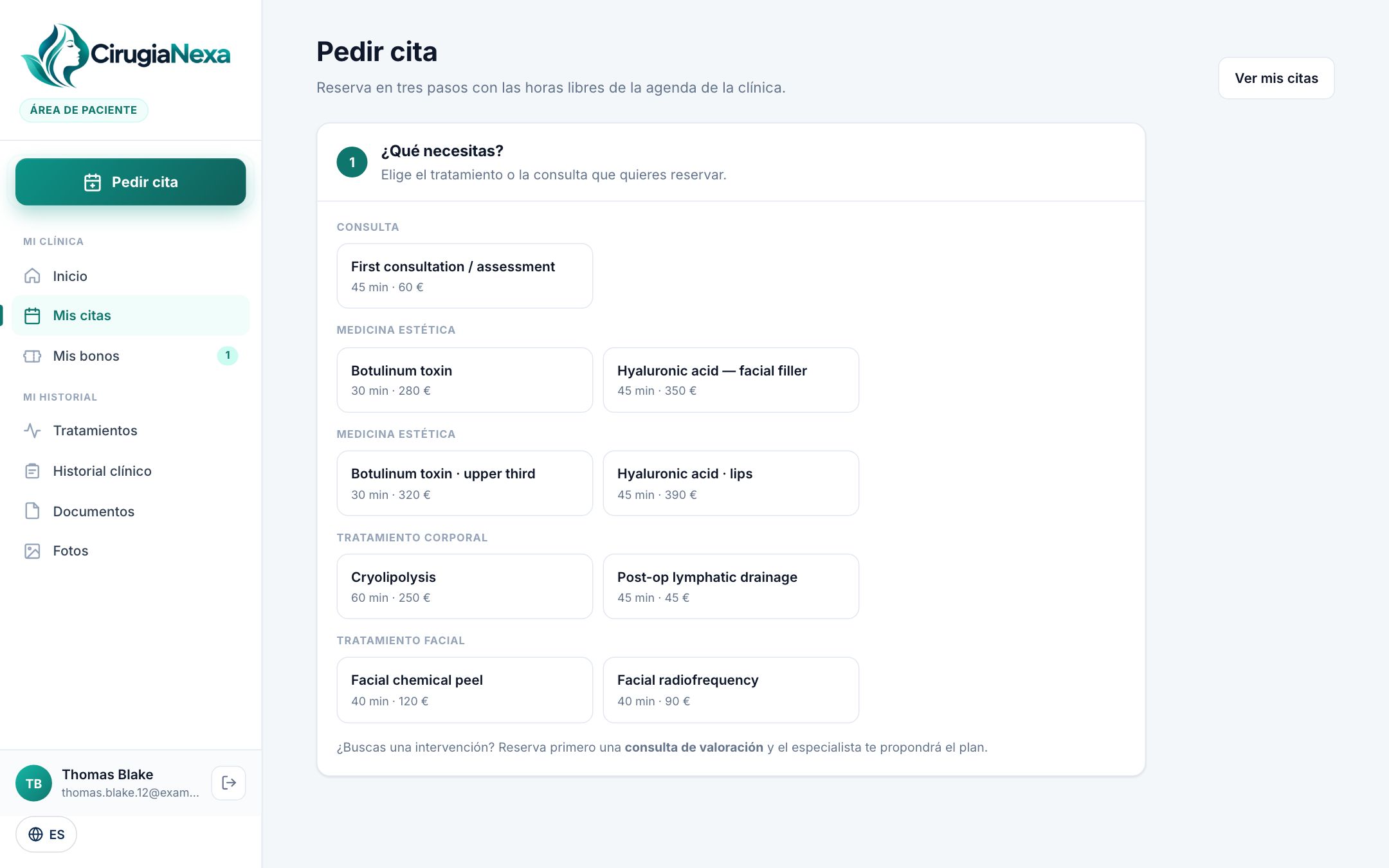 Online booking with real-time availability